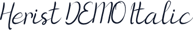 Herist DEMO Italic
