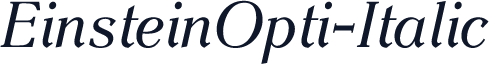 EinsteinOpti-Italic
