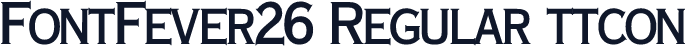 FontFever26 Regular ttcon