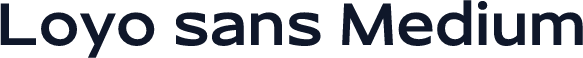 Loyo sans Medium