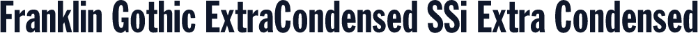 Franklin Gothic ExtraCondensed SSi Extra Condensed