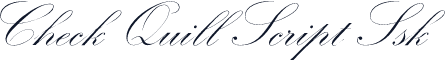 Check Quill Script Ssk