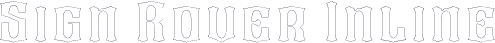 Sign Rover Inline