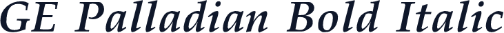 GE Palladian Bold Italic
