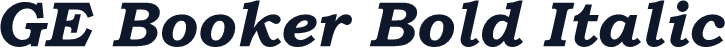 GE Booker Bold Italic