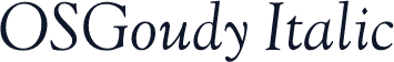 OSGoudy Italic
