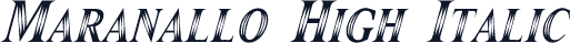 Maranallo High Italic