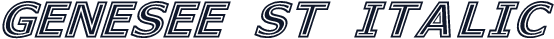 Genesee St Italic