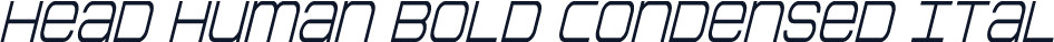 Head Human Bold Condensed Ital