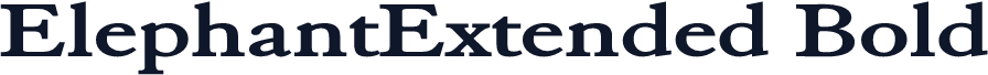 ElephantExtended Bold