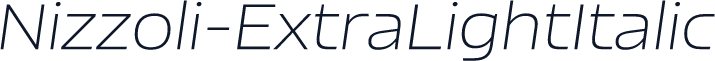 Nizzoli-ExtraLightItalic