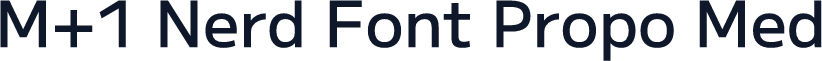 M+1 Nerd Font Propo Med