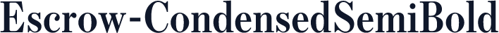 Escrow-CondensedSemiBold