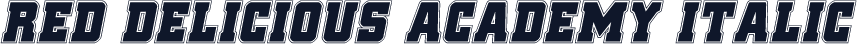 Red Delicious Academy Italic