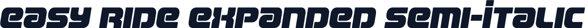 Easy Ride Expanded Semi-Italic