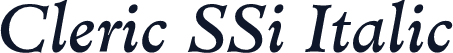 Cleric SSi Italic
