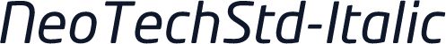 NeoTechStd-Italic