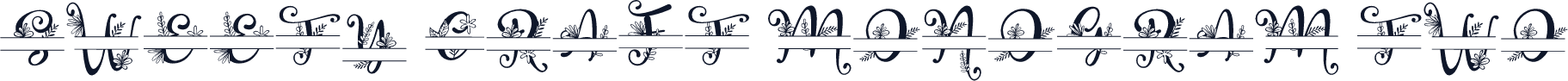Sweety Craft Monogram Two