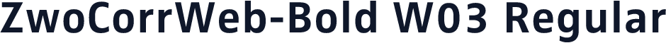 ZwoCorrWeb-Bold W03 Regular