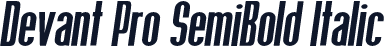 Devant Pro SemiBold Italic