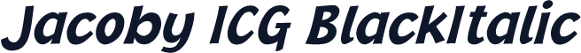 Jacoby ICG BlackItalic