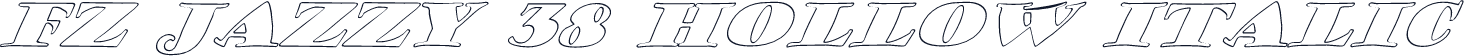 FZ JAZZY 38 HOLLOW ITALIC