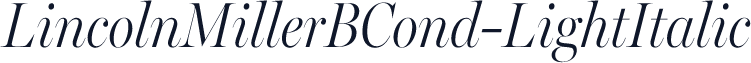 LincolnMillerBCond-LightItalic