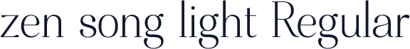 zen song light Regular