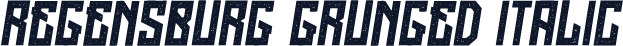 Regensburg Grunged Italic