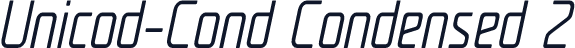 Unicod-Cond Condensed 2