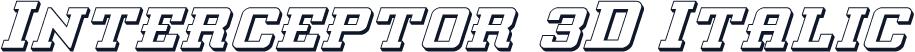 Interceptor 3D Italic