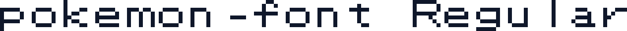pokemon-font Regular