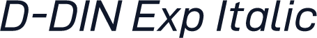 D-DIN Exp Italic