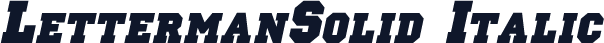 LettermanSolid Italic