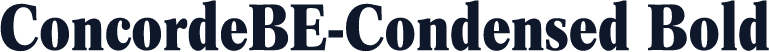 ConcordeBE-Condensed Bold
