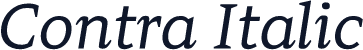 Contra Italic