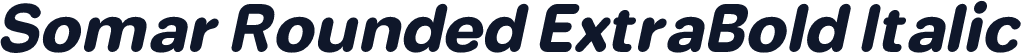 Somar Rounded ExtraBold Italic