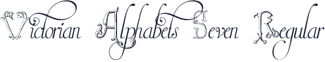 Victorian Alphabets Seven Regular