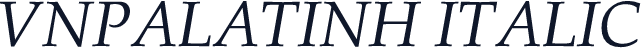 VNPalatinH Italic