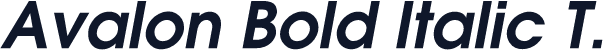 Avalon Bold Italic T.