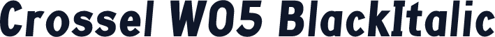 Crossel W05 BlackItalic