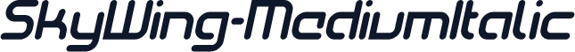 SkyWing-MediumItalic