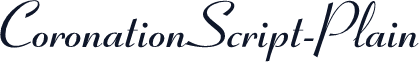 CoronationScript-Plain
