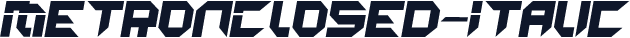 MetronClosed-Italic