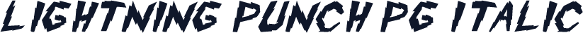 Lightning Punch PG Italic