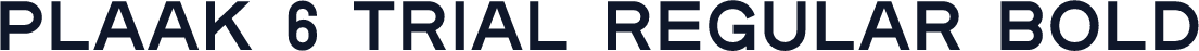 Plaak 6 Trial Regular Bold