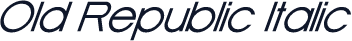 Old Republic Italic