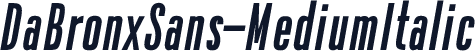 DaBronxSans-MediumItalic