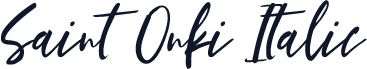 Saint Onki Italic