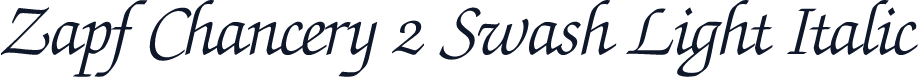 Zapf Chancery 2 Swash Light Italic